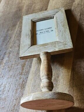 ✨ The Spring Shop Wood Pedestal Picture Frame ✨